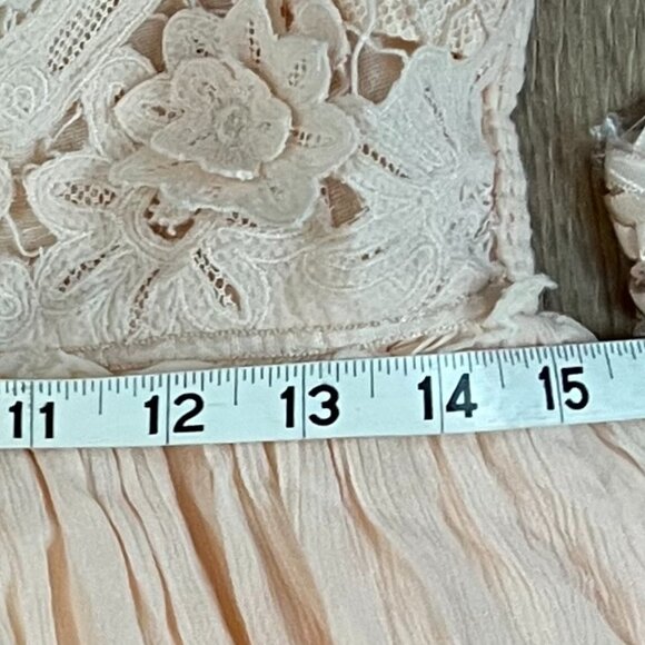 NEW Free People Rosa Maxi Dress Peach Flowers Sz M - Picture 9 of 15